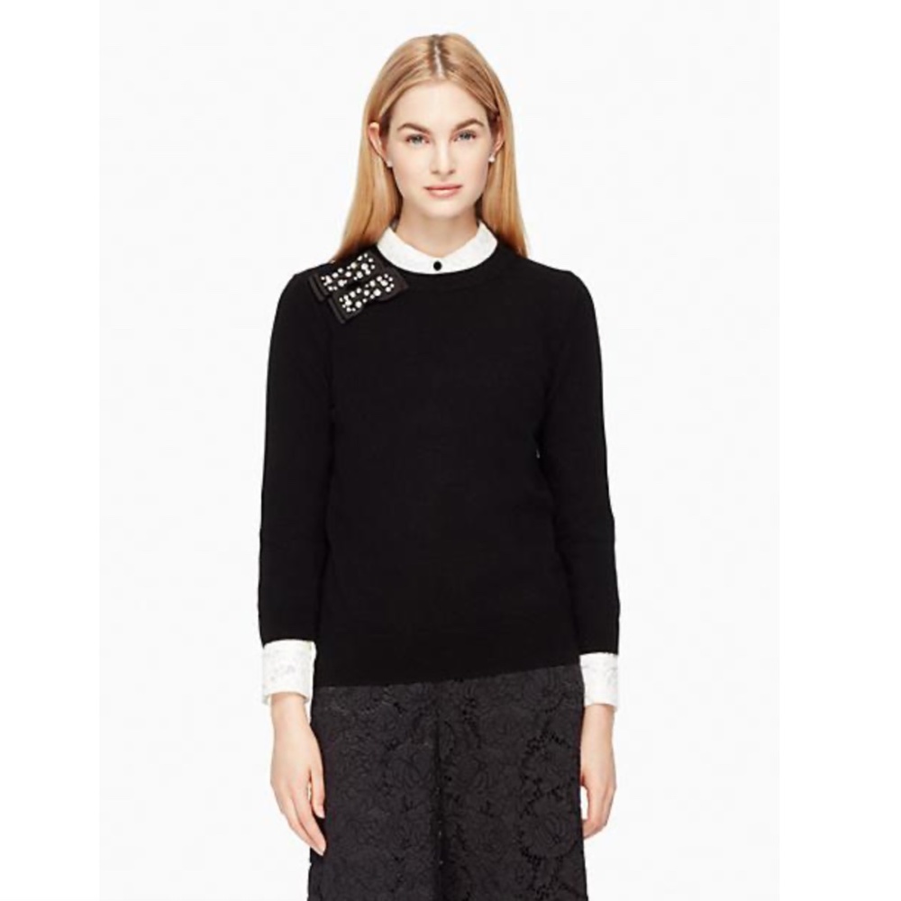 Kate Spade Embellished Bow Sweater